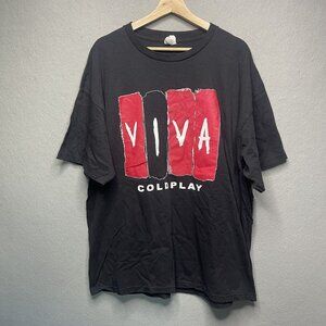 Vintage Y2K Coldplay Viva Band Tee 2XL